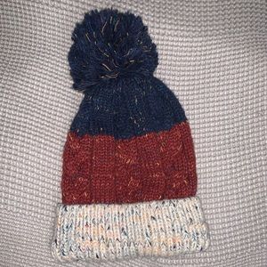 Multicolored Pom Pom Beanie